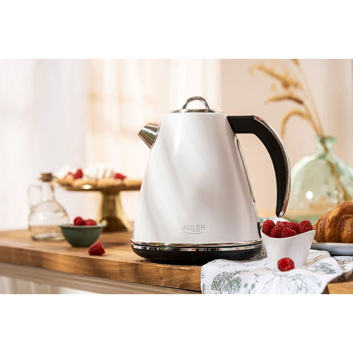 Βραστήρας Adler AD 1341 Λευκό Ανοξείδωτο ατσάλι 2200 W 1,5 L Βραστήρας Adler AD 1341 Λευκό Ανοξείδωτο ατσάλι 2200 W 1,5 L