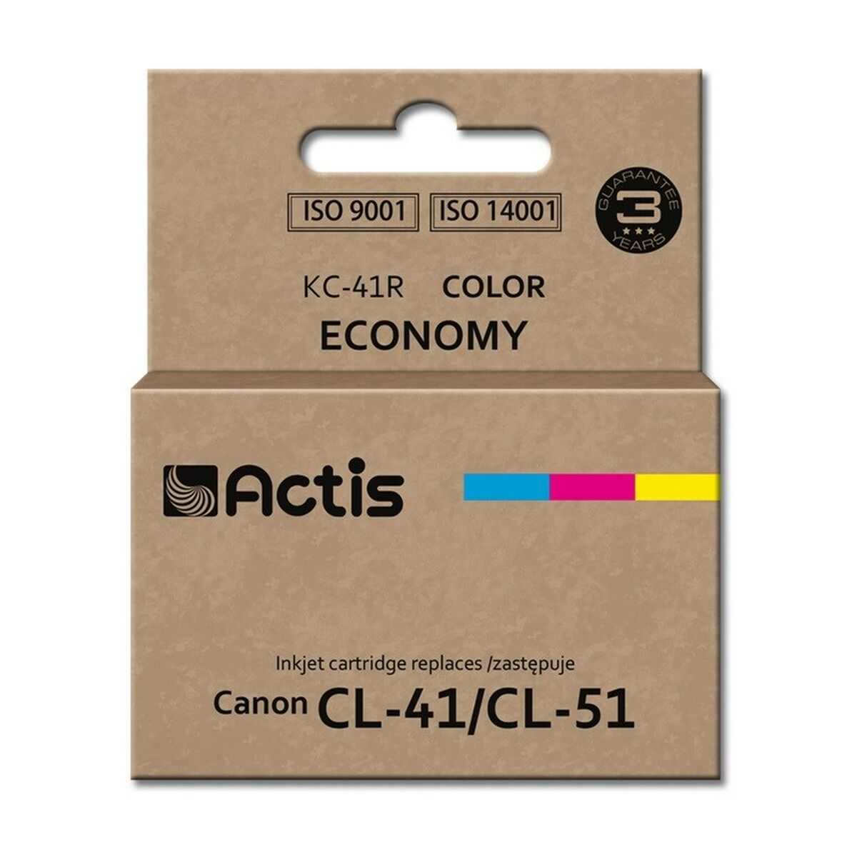 Αυθεντικό Φυσίγγιο μελάνης Actis KC-41R Κυανό/Ματζέντα/Κίτρινο Αυθεντικό Φυσίγγιο μελάνης Actis KC-41R Κυανό/Ματζέντα/Κίτρινο