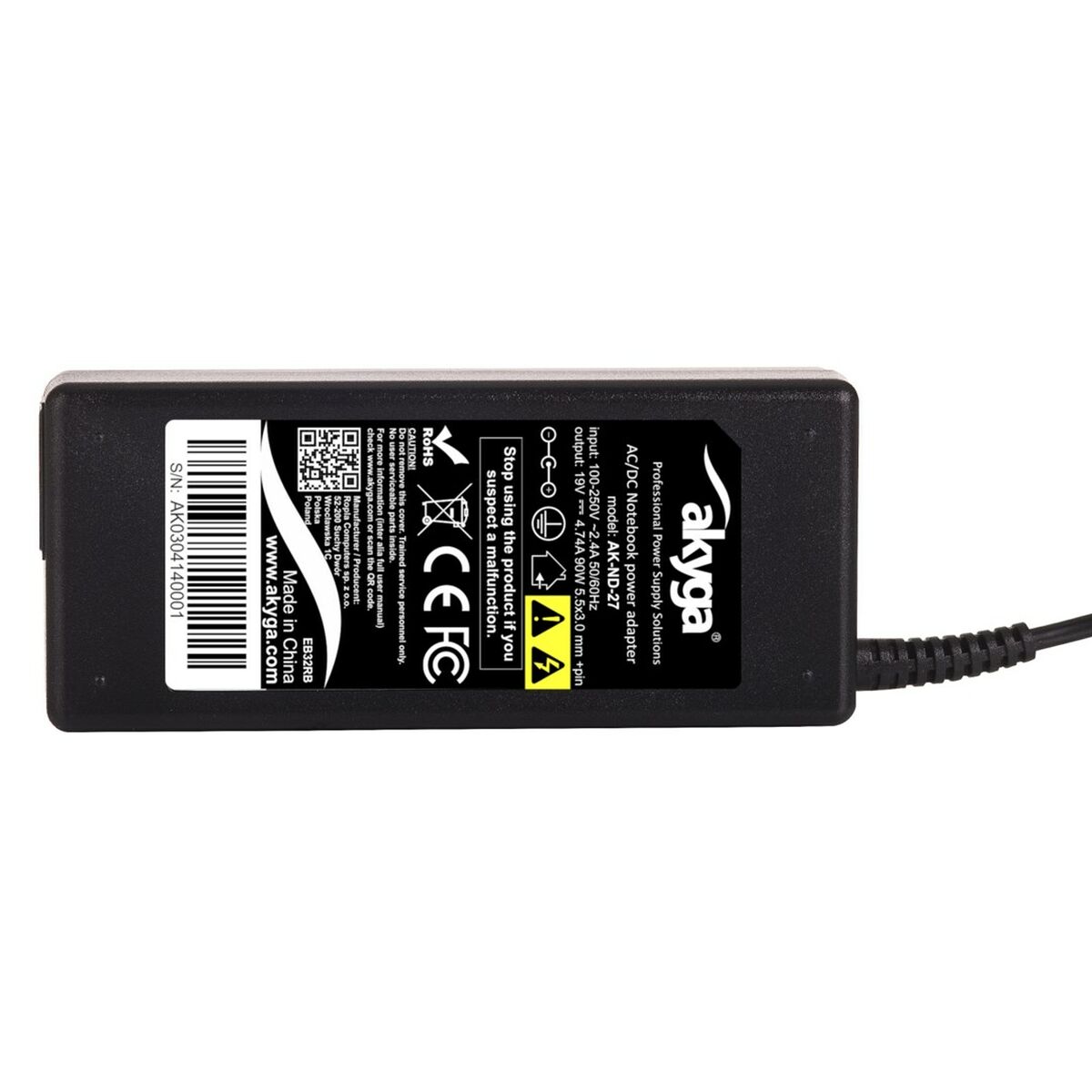 Φορτιστής για Laptop Akyga AK-ND-27 90 W Φορτιστής για Laptop Akyga AK-ND-27 90 W