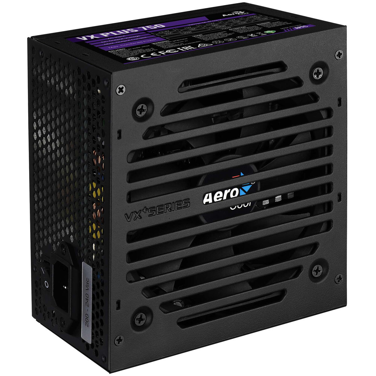 Τροφοδοσία Ρεύματος Aerocool VX PLUS 750 750 W 80 PLUS Τροφοδοσία Ρεύματος Aerocool VX PLUS 750 750 W 80 PLUS