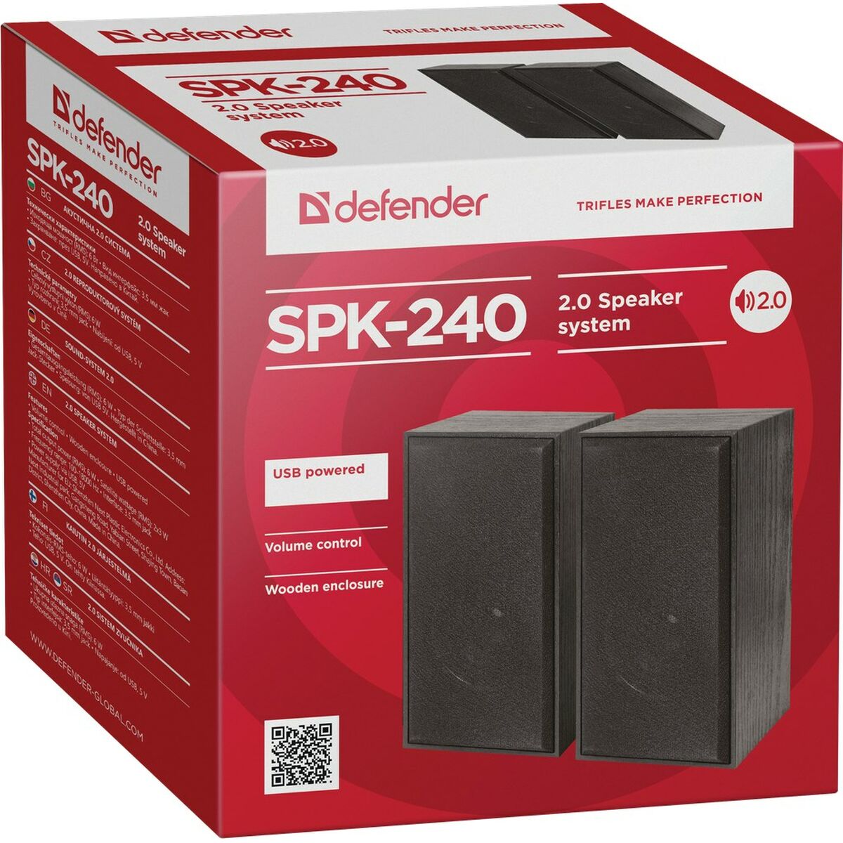 Ηχεία PC Defender SPK-240 Μαύρο Ηχεία PC Defender SPK-240 Μαύρο