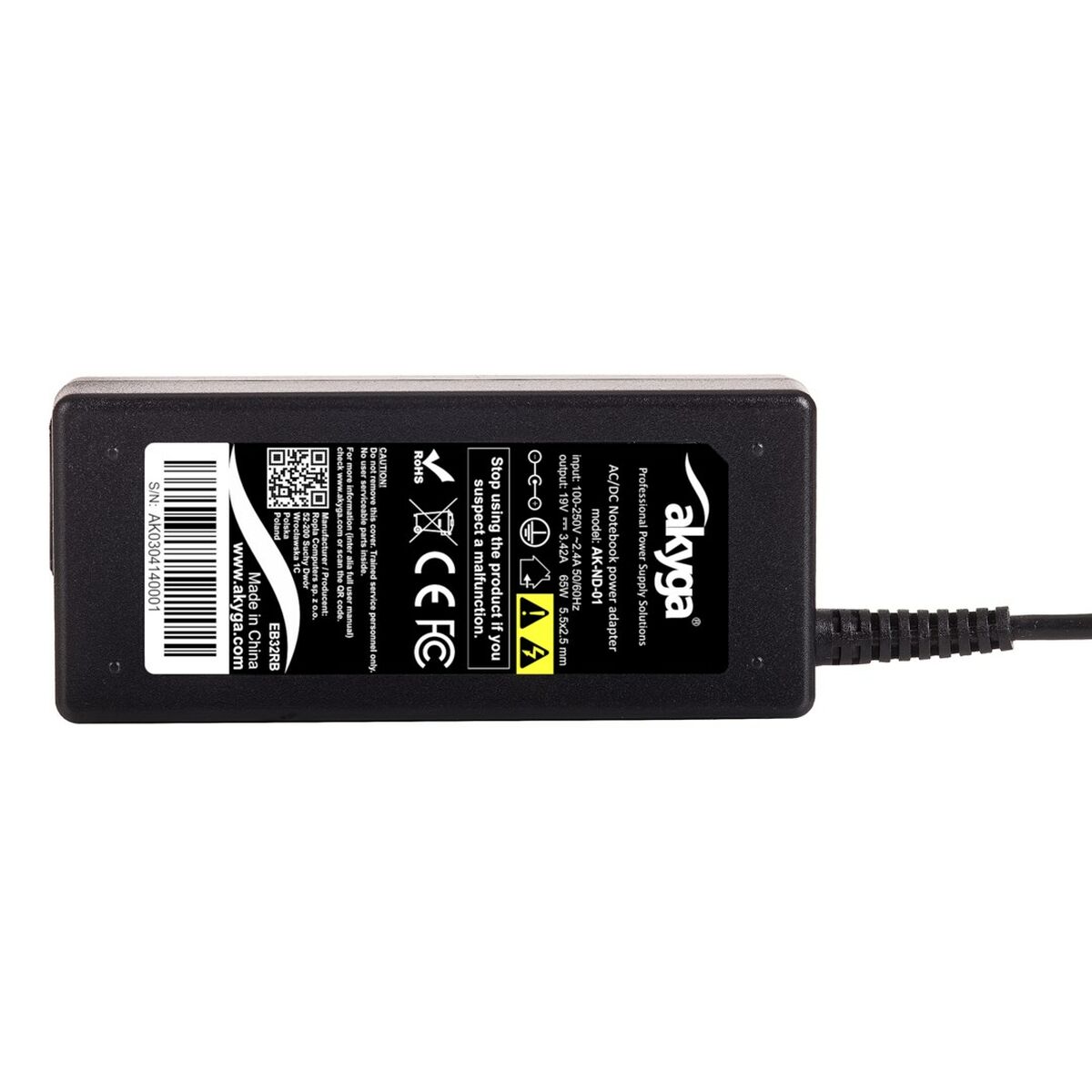 Φορτιστής για Laptop Akyga AK-ND-01 65 W Φορτιστής για Laptop Akyga AK-ND-01 65 W