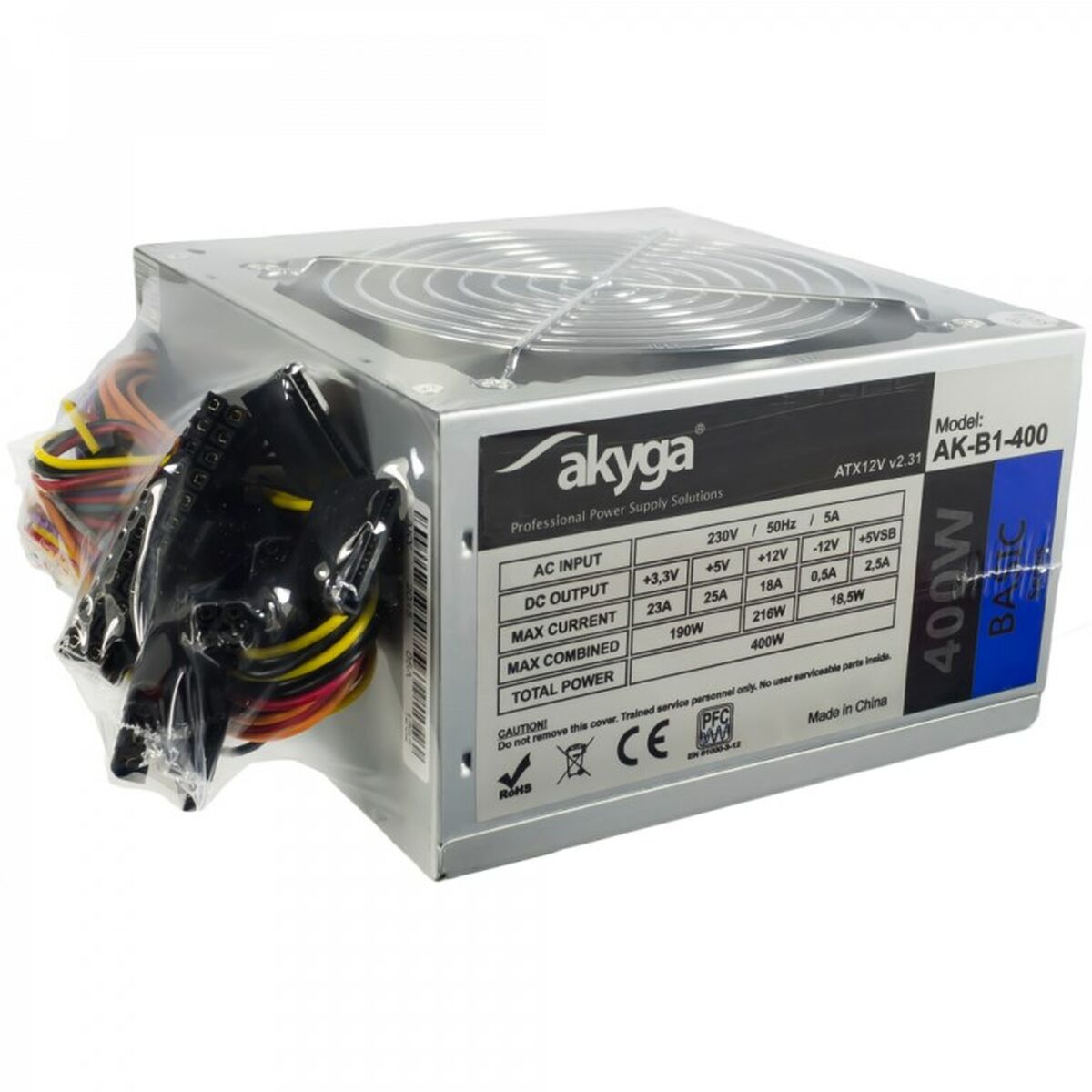 Τροφοδοσία Ρεύματος Akyga AK-B1-400 400 W ATX RoHS Τροφοδοσία Ρεύματος Akyga AK-B1-400 400 W ATX RoHS