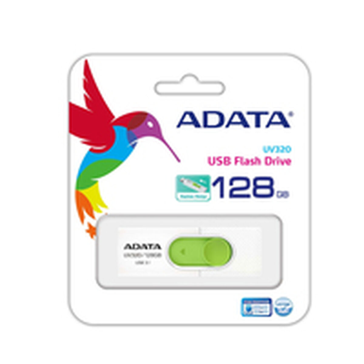 Στικάκι USB Adata UV320 Πράσινο 128 GB Στικάκι USB Adata UV320 Πράσινο 128 GB