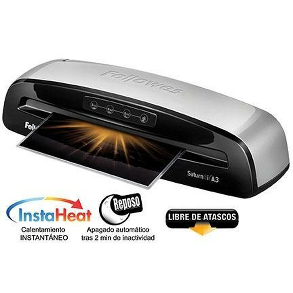Ελασματοποιητής Fellowes Saturn 3i Μαύρο Ασημί A3 Ελασματοποιητής Fellowes Saturn 3i Μαύρο Ασημί A3