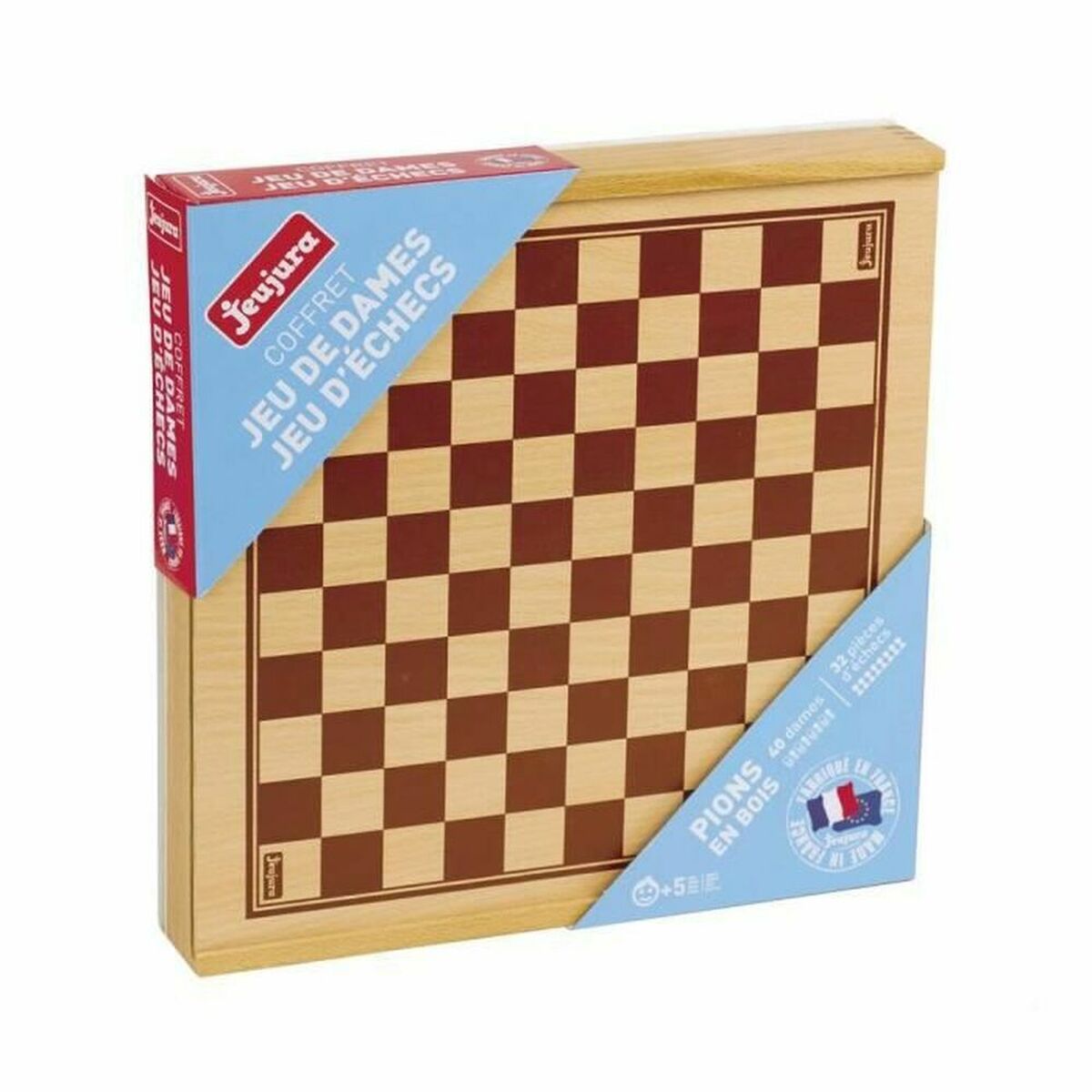 Επιτραπέζιο Παιχνίδι Jeujura Checkers and Chess Box Επιτραπέζιο Παιχνίδι Jeujura Checkers and Chess Box