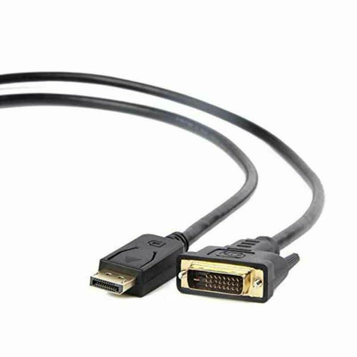 DisplayPort Αντάπτορας σε DVI GEMBIRD CC-DPM-DVIM-6 1080 px 1,8 m Μαύρο 1,8 m DisplayPort Αντάπτορας σε DVI GEMBIRD CC-DPM-DVIM-6 1080 px 1,8 m Μαύρο 1,8 m