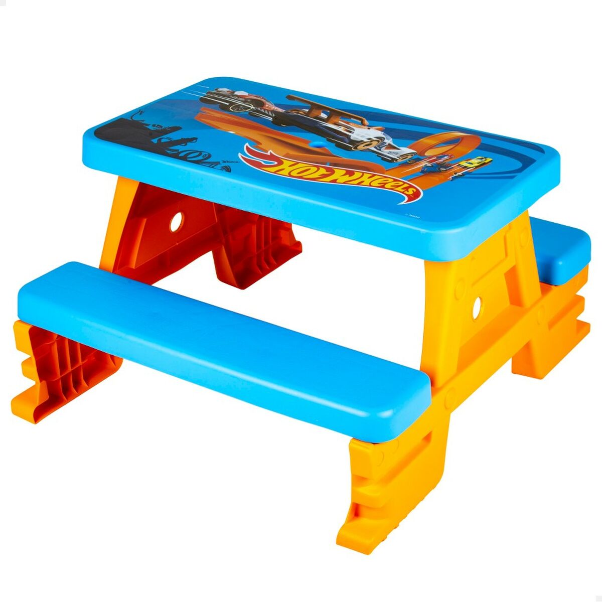 Sετ απο ΠαιδικόTραπέζι και Pongotodo Hot Wheels Μπλε Πορτοκαλί Πλαστική ύλη 69 x 42 x 79 cm Sετ απο ΠαιδικόTραπέζι και Pongotodo Hot Wheels Μπλε Πορτοκαλί Πλαστική ύλη 69 x 42 x 79 cm