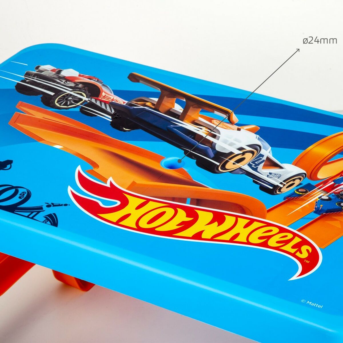 Sετ απο ΠαιδικόTραπέζι και Pongotodo Hot Wheels Μπλε Πορτοκαλί Πλαστική ύλη 69 x 42 x 79 cm Sετ απο ΠαιδικόTραπέζι και Pongotodo Hot Wheels Μπλε Πορτοκαλί Πλαστική ύλη 69 x 42 x 79 cm