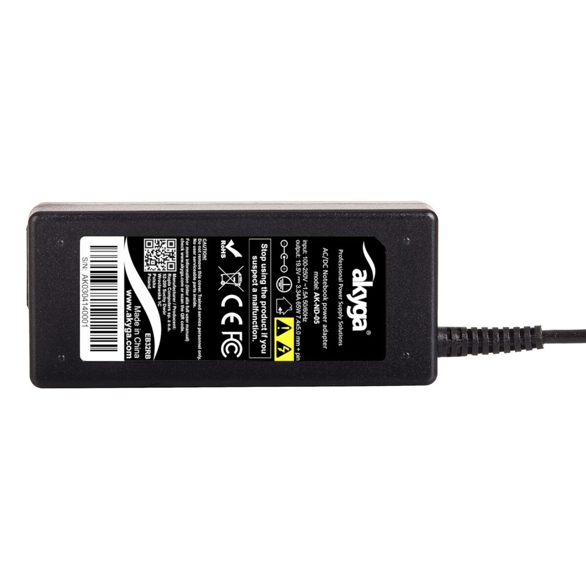 Φορτιστής για Laptop Akyga AK-ND-05 65 W Φορτιστής για Laptop Akyga AK-ND-05 65 W