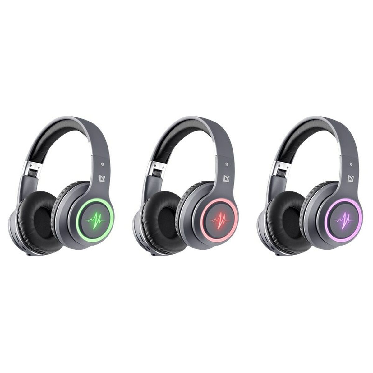 Bluetooth Ακουστικά με Μικρόφωνο Defender FREEMOTION B571 LED Γκρι Bluetooth Ακουστικά με Μικρόφωνο Defender FREEMOTION B571 LED Γκρι