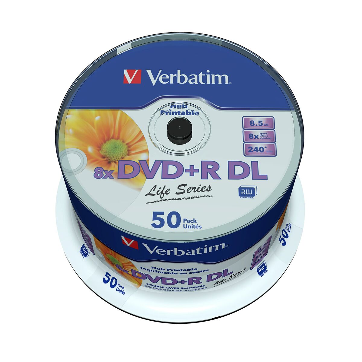 DVD-R Verbatim 97693 50 uds 8,5 GB (50 Μονάδες) DVD-R Verbatim 97693 50 uds 8,5 GB (50 Μονάδες)