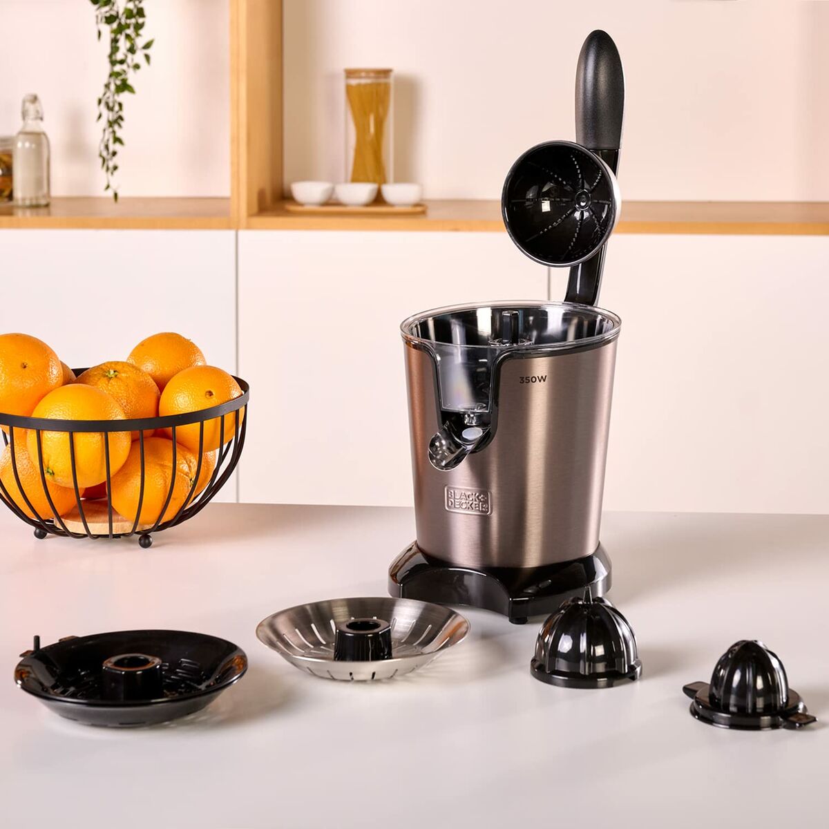 Ηλεκτρικός Αποχυμωτής Black & Decker ES9240080B Μαύρο Γκρι 350 W 650 ml Ηλεκτρικός Αποχυμωτής Black & Decker ES9240080B Μαύρο Γκρι 350 W 650 ml