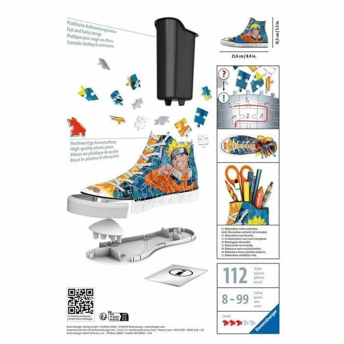 3D Παζλ Naruto 11543 Παντόφλες 112 Τεμάχια 3D Παζλ Naruto 11543 Παντόφλες 112 Τεμάχια