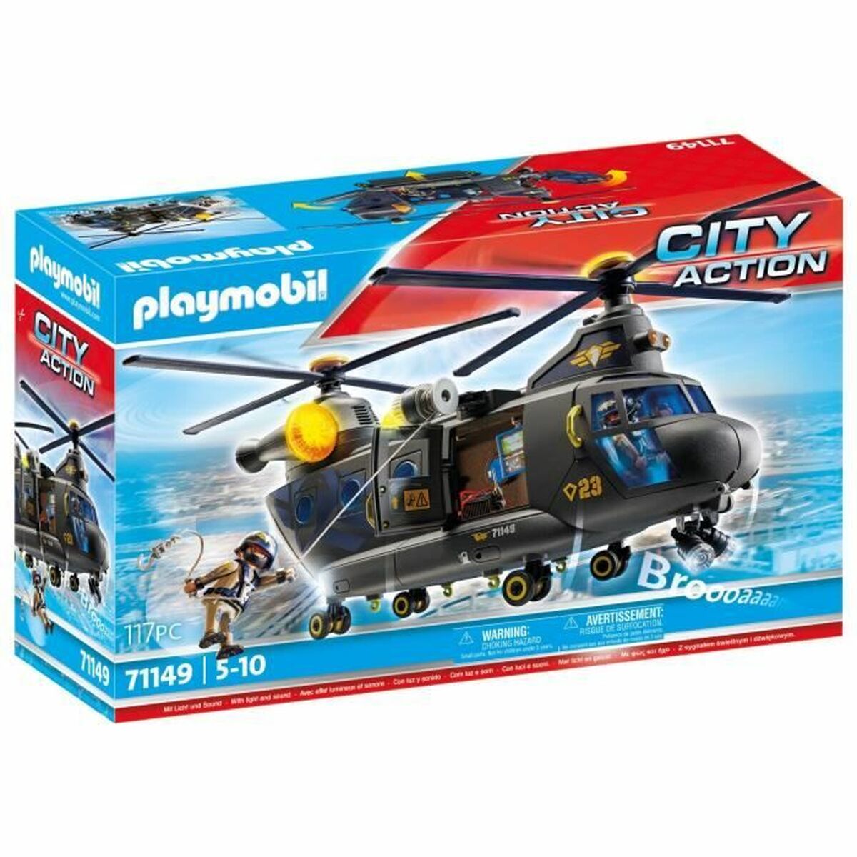 Σετ παιχνιδιών Playmobil Police Plane City Action Πλαστική ύλη (Δωρεάν Μεταφορικά)