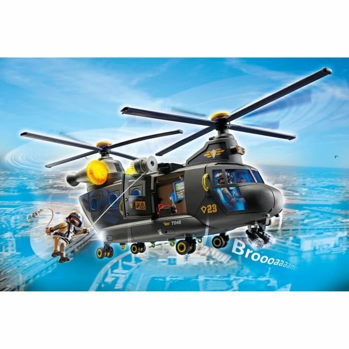 Σετ παιχνιδιών Playmobil Police Plane City Action Πλαστική ύλη (Δωρεάν Μεταφορικά)