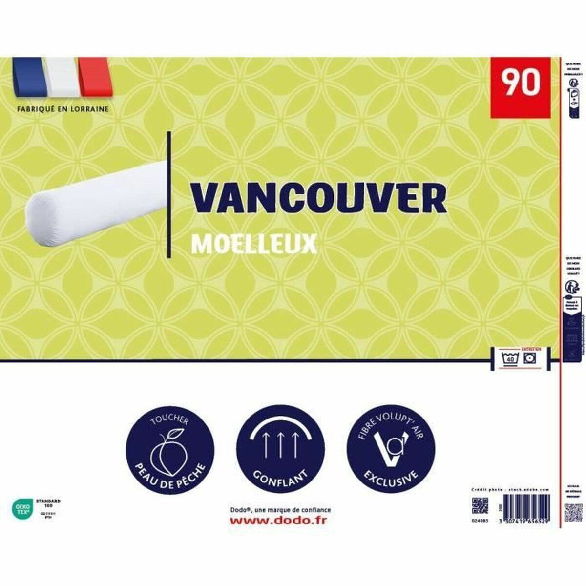 μαξιλάρι DODO Vancouver Λευκό 90 cm (Δωρεάν Μεταφορικά)