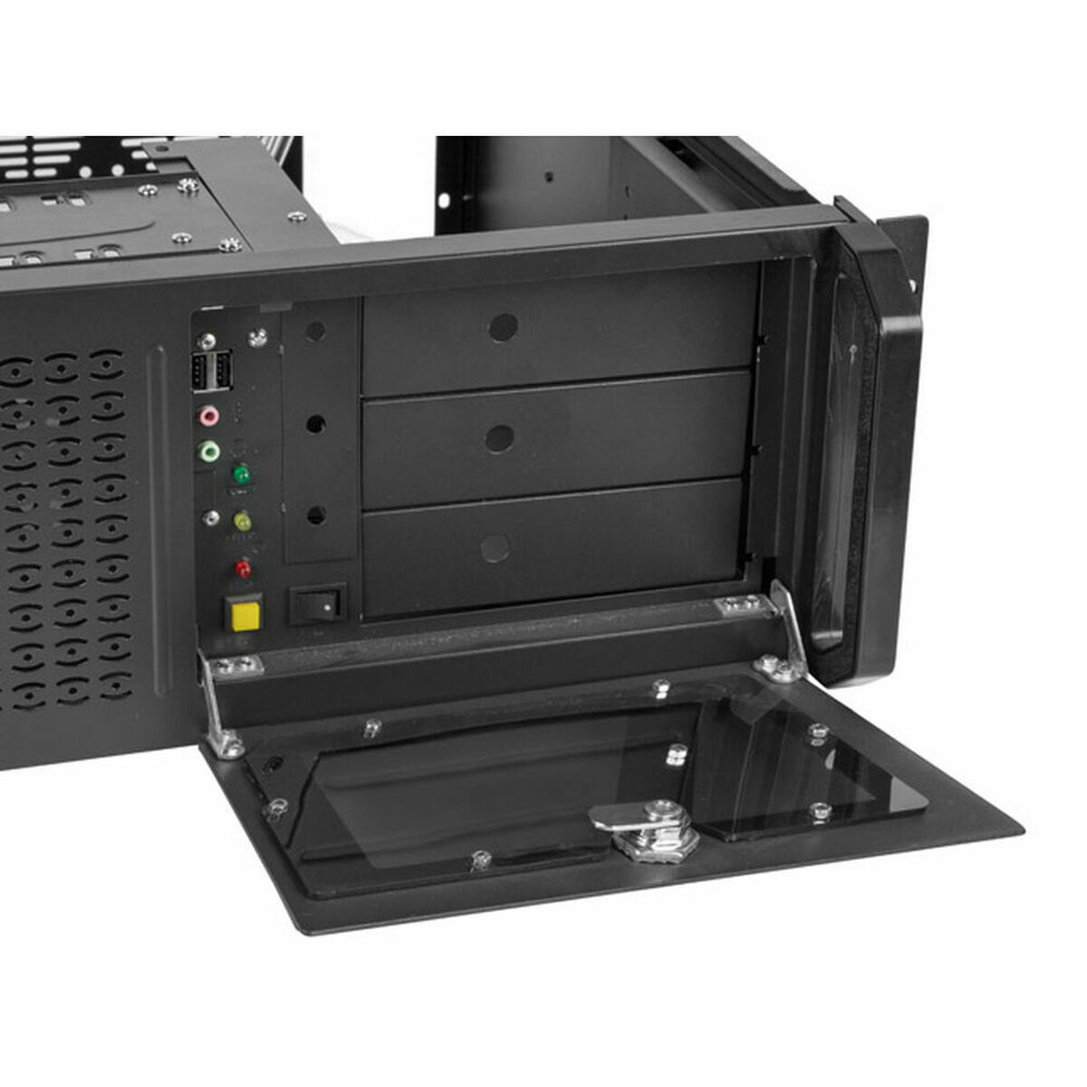 Κουτί ATX Lanberg SC01-4504-08B Μαύρο 4U Rack Κουτί ATX Lanberg SC01-4504-08B Μαύρο 4U Rack