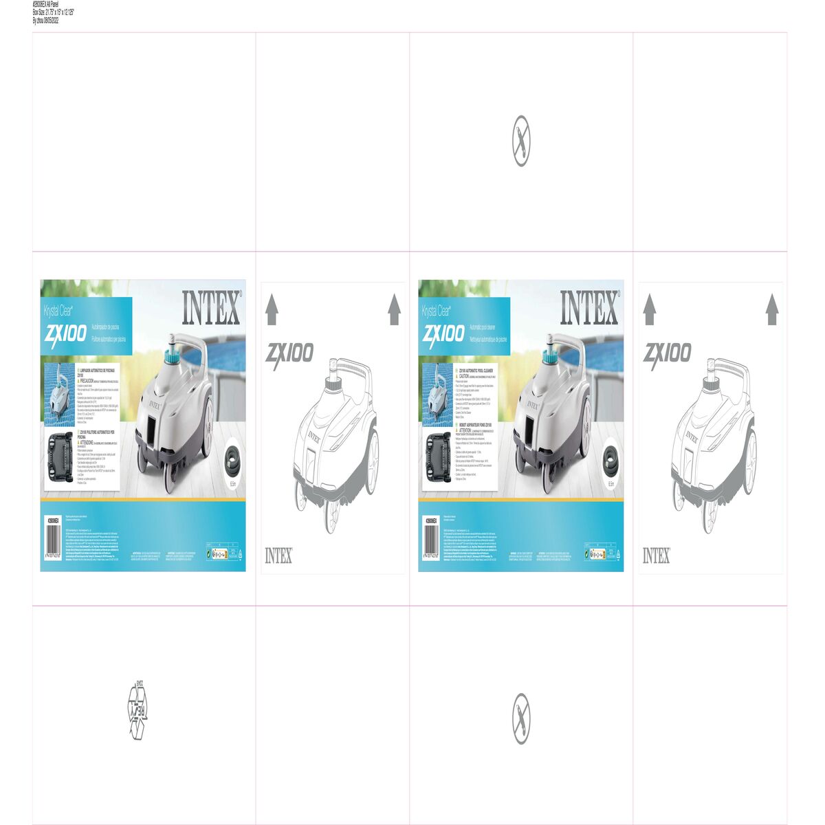 Αυτόματα καθαριστικά πισίνας Intex Zx100 56,5 x 40 x 33 cm Αυτόματα καθαριστικά πισίνας Intex Zx100 56,5 x 40 x 33 cm