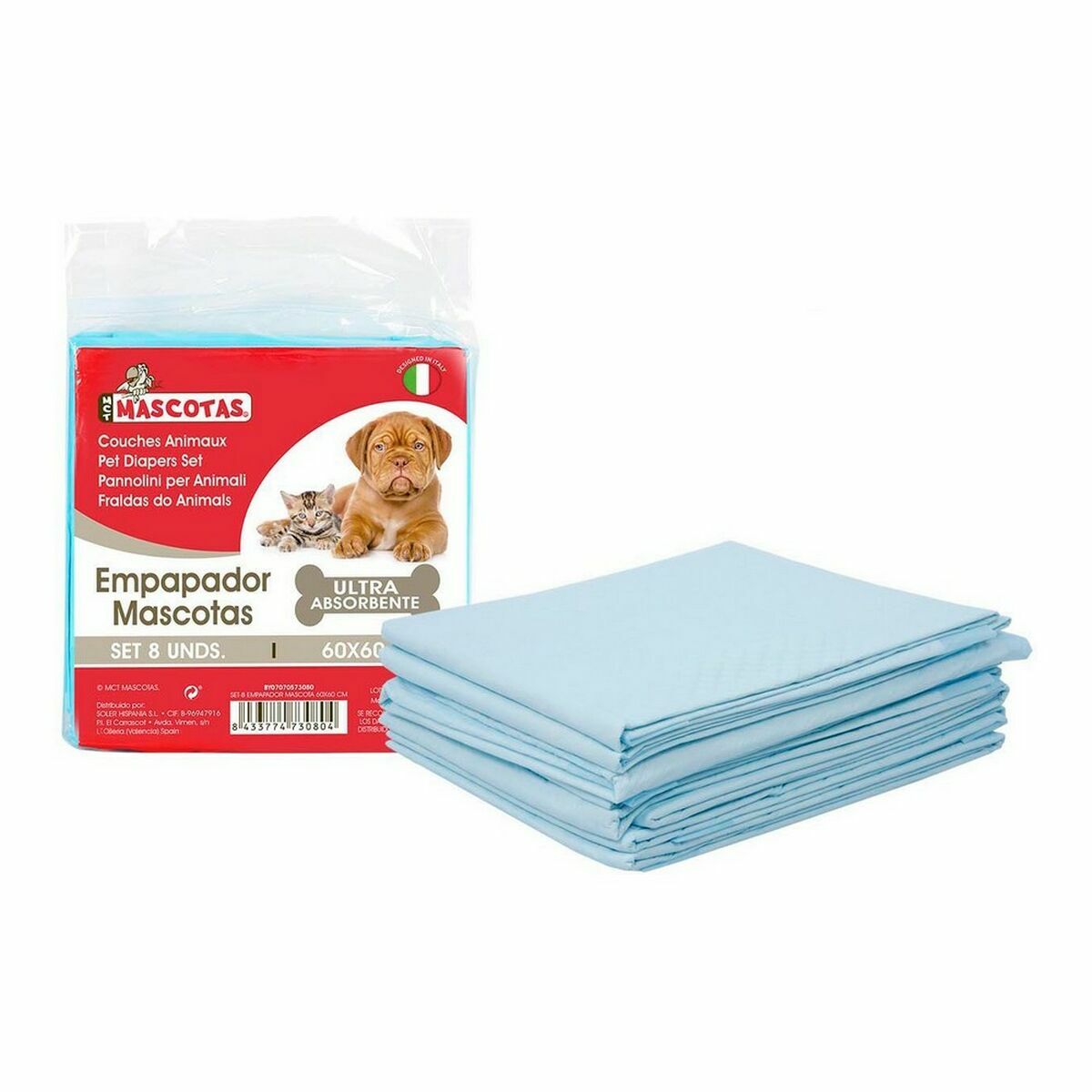 Εμποτίζων MCT mascotas 60 x 60 cm (8 Τεμάχια) (24 Μονάδες) (8 pcs)(60 x 60 cm) Εμποτίζων MCT mascotas 60 x 60 cm (8 Τεμάχια) (24 Μονάδες) (8 pcs)(60 x 60 cm)