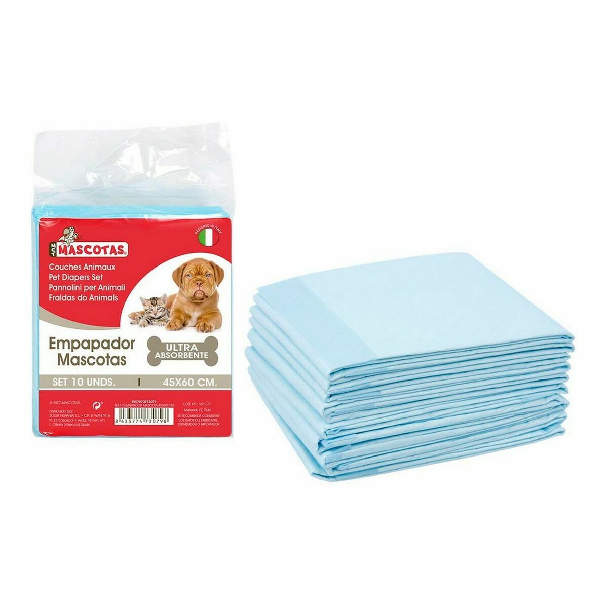 Εμποτίζων MCT mascotas 45 x 60 cm (10 Τεμάχια) (24 Μονάδες) (10 pcs)(45 x 60 cm) Εμποτίζων MCT mascotas 45 x 60 cm (10 Τεμάχια) (24 Μονάδες) (10 pcs)(45 x 60 cm)