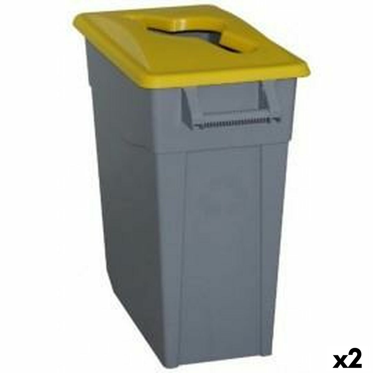 Κάδος Απορριμμάτων για Ανακύκλωση Denox Κίτρινο 65 L (x2) Κάδος Απορριμμάτων για Ανακύκλωση Denox Κίτρινο 65 L (x2)