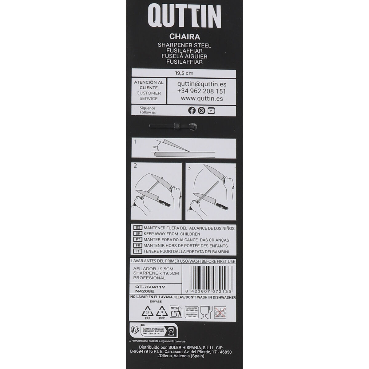 Chaira Quttin Professional (19,5 cm) Chaira Quttin Professional (19,5 cm)