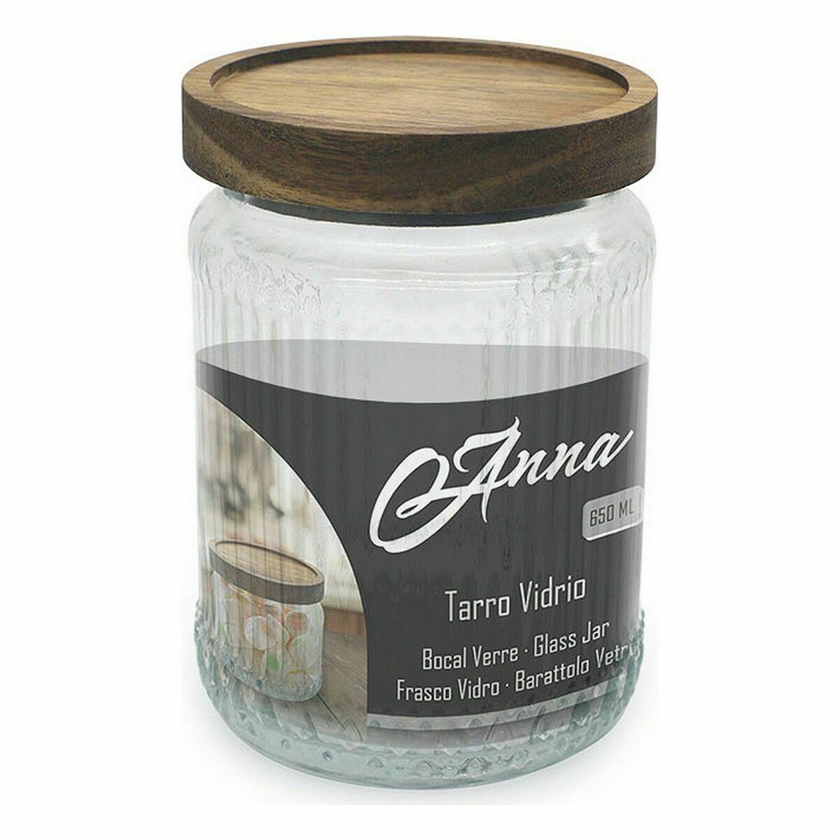 Βάζο Anna Γυαλί 650 ml 10 x 14 cm (12 Μονάδες) Βάζο Anna Γυαλί 650 ml 10 x 14 cm (12 Μονάδες)