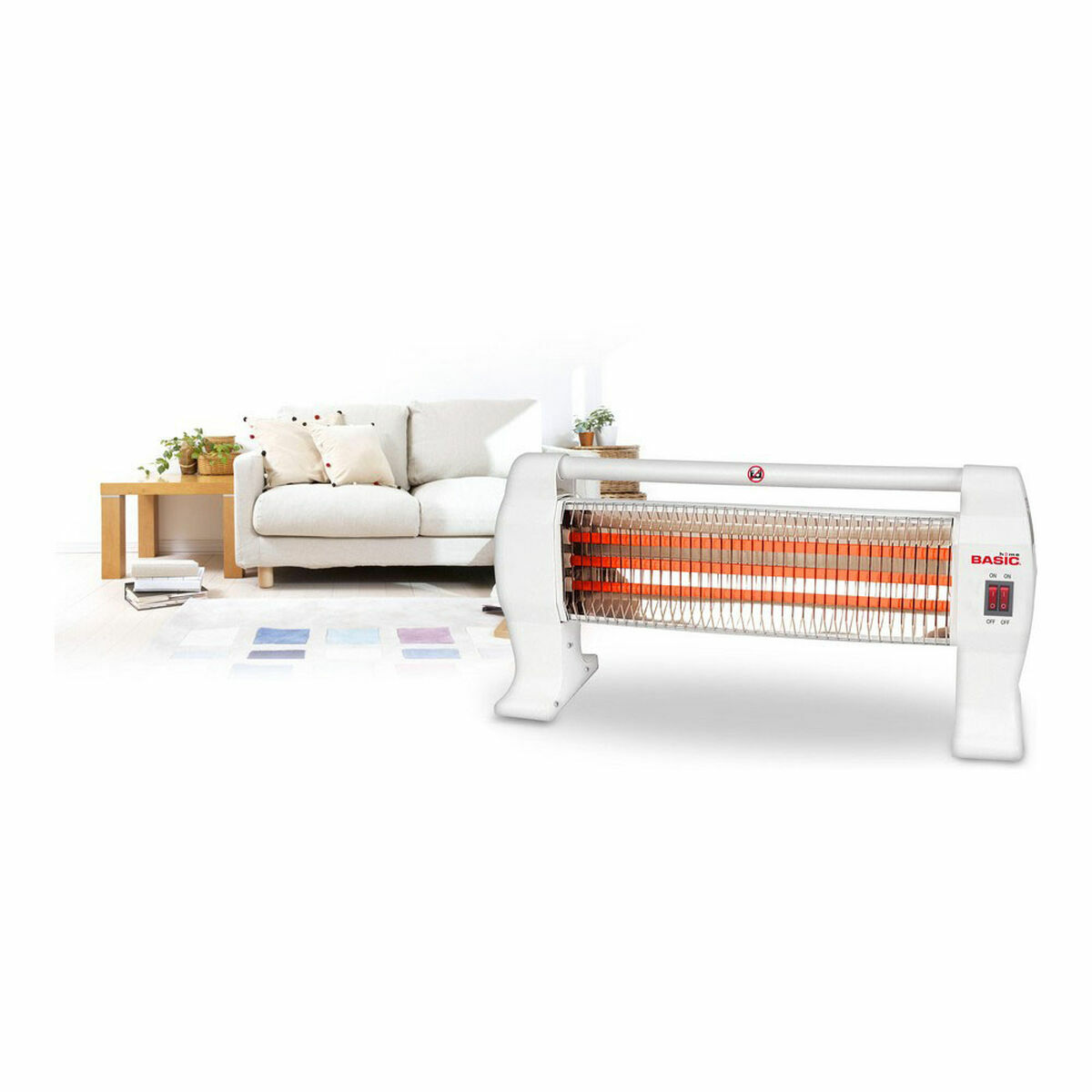 Θερμάστρα Basic Home Electric 600-1200 W 600 W (4 Μονάδες) Θερμάστρα Basic Home Electric 600-1200 W 600 W (4 Μονάδες)