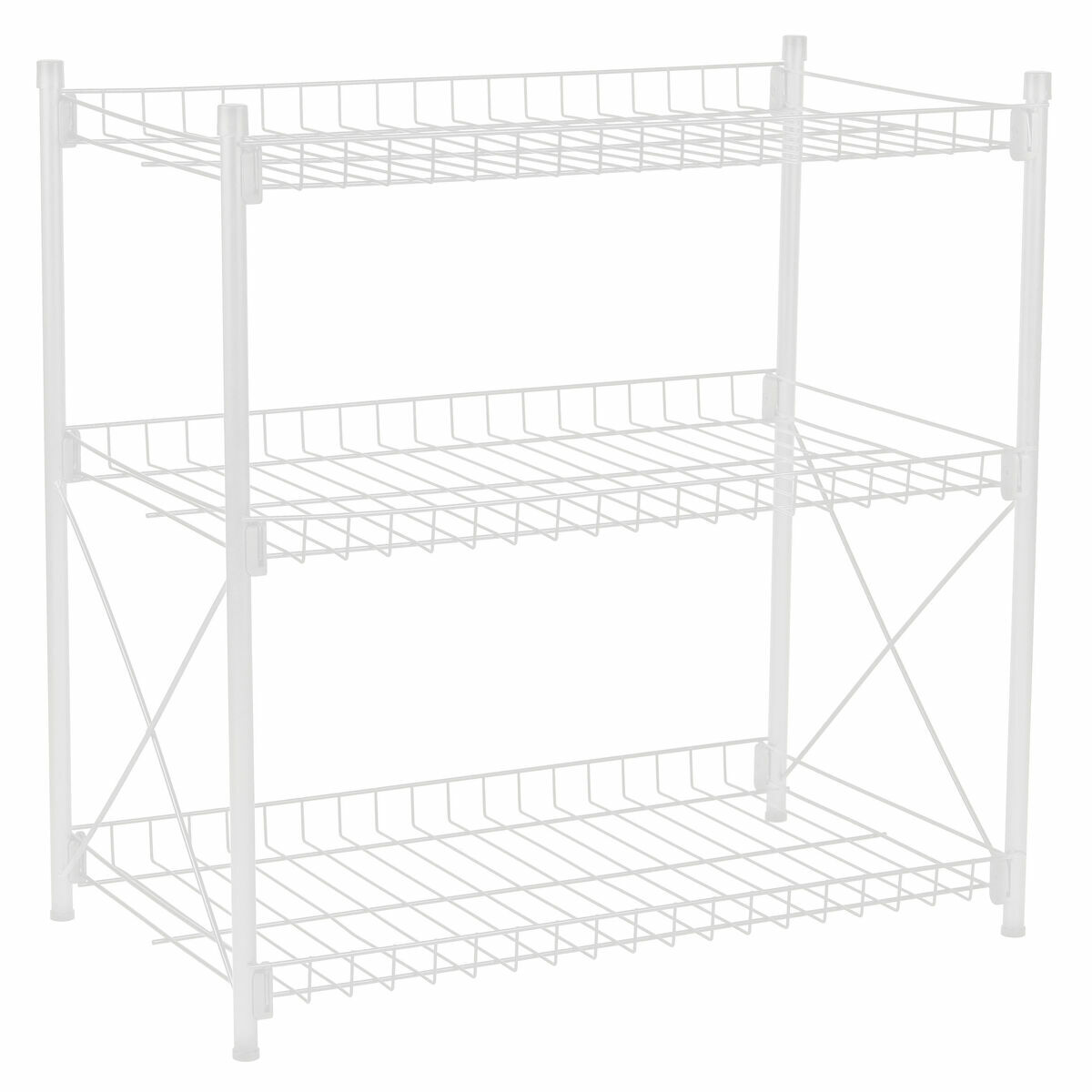 Ράφια Confortime Μέταλλο Λευκό 52 x 34 x 55 cm (x2) Ράφια Confortime Μέταλλο Λευκό 52 x 34 x 55 cm (x2)