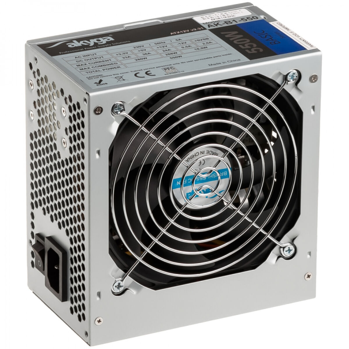 Τροφοδοσία Ρεύματος Akyga AK-B1-550 ATX 550 W Τροφοδοσία Ρεύματος Akyga AK-B1-550 ATX 550 W