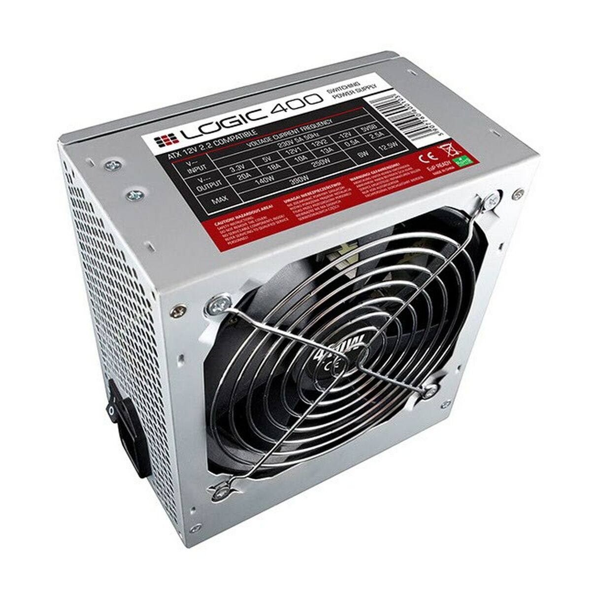 Τροφοδοσία Ρεύματος Modecom ZAS-LOGI-LC-400-ATX-PFC ATX 400 W RoHS CE Τροφοδοσία Ρεύματος Modecom ZAS-LOGI-LC-400-ATX-PFC ATX 400 W RoHS CE