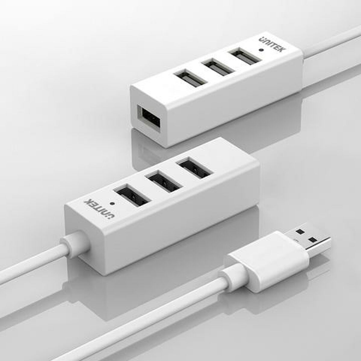 Hub USB 3 Θύρες Unitek Y-2146 Λευκό Hub USB 3 Θύρες Unitek Y-2146 Λευκό