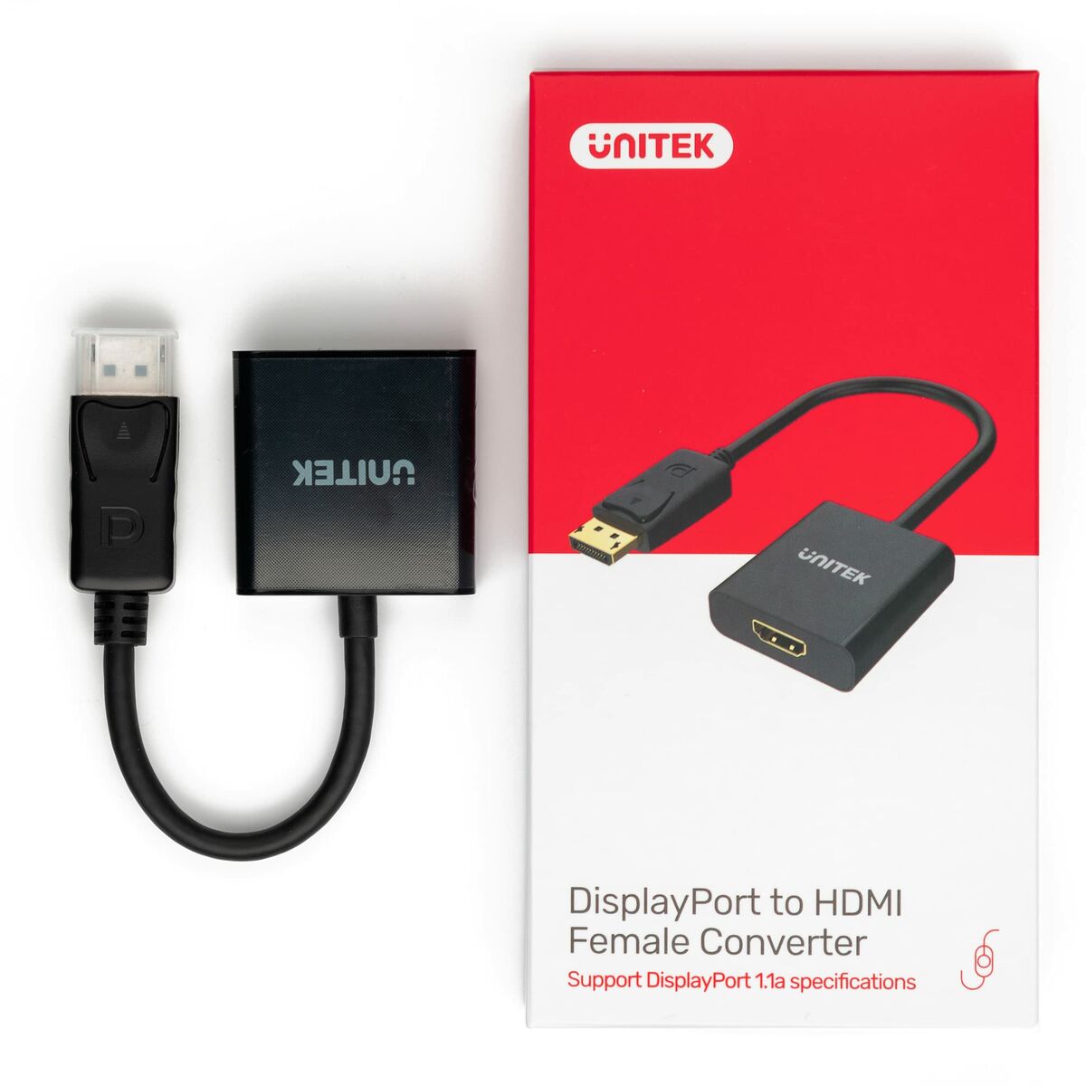 Αντάπτορας DisplayPort σε HDMI Unitek Y-5118DA Μαύρο Αντάπτορας DisplayPort σε HDMI Unitek Y-5118DA Μαύρο