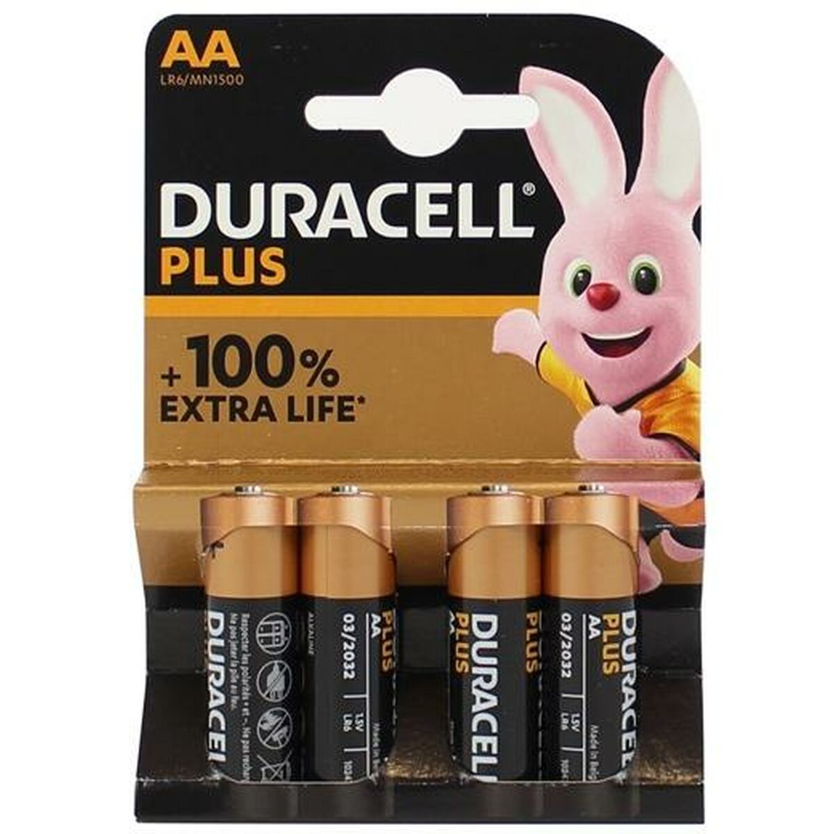 Αλκαλικές Μπαταρίες DURACELL Plus Extra LR06 1,5 V (20 Μονάδες) Αλκαλικές Μπαταρίες DURACELL Plus Extra LR06 1,5 V (20 Μονάδες)