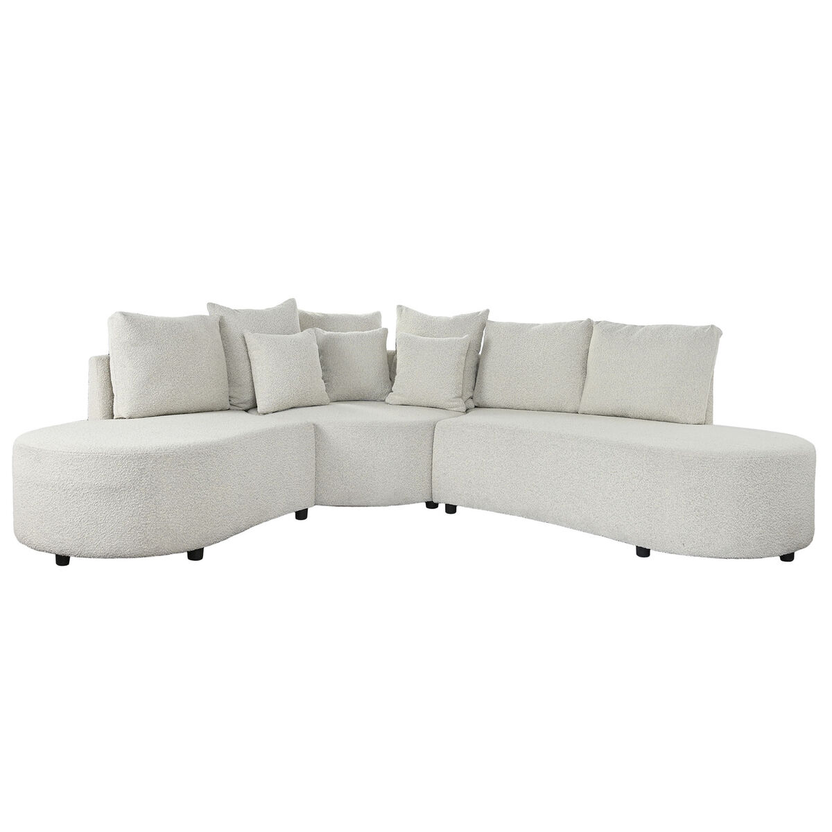Καναπές DKD Home Decor Λευκό Ξύλο Σύγχρονη 250 x 241 x 66 cm Καναπές DKD Home Decor Λευκό Ξύλο Σύγχρονη 250 x 241 x 66 cm