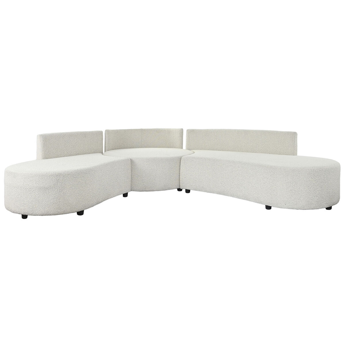 Καναπές DKD Home Decor Λευκό Ξύλο Σύγχρονη 250 x 241 x 66 cm Καναπές DKD Home Decor Λευκό Ξύλο Σύγχρονη 250 x 241 x 66 cm