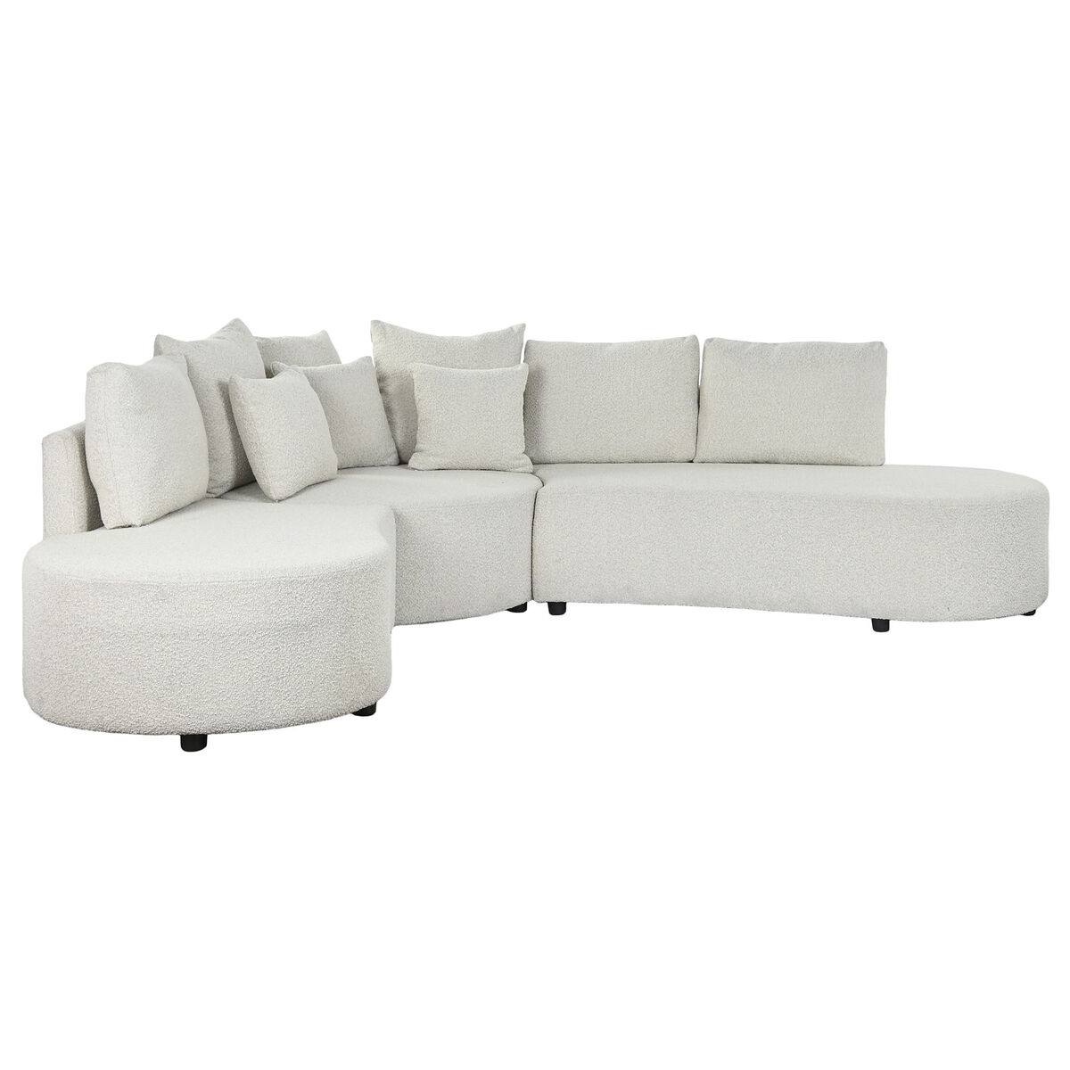 Καναπές DKD Home Decor Λευκό Ξύλο Σύγχρονη 250 x 241 x 66 cm Καναπές DKD Home Decor Λευκό Ξύλο Σύγχρονη 250 x 241 x 66 cm