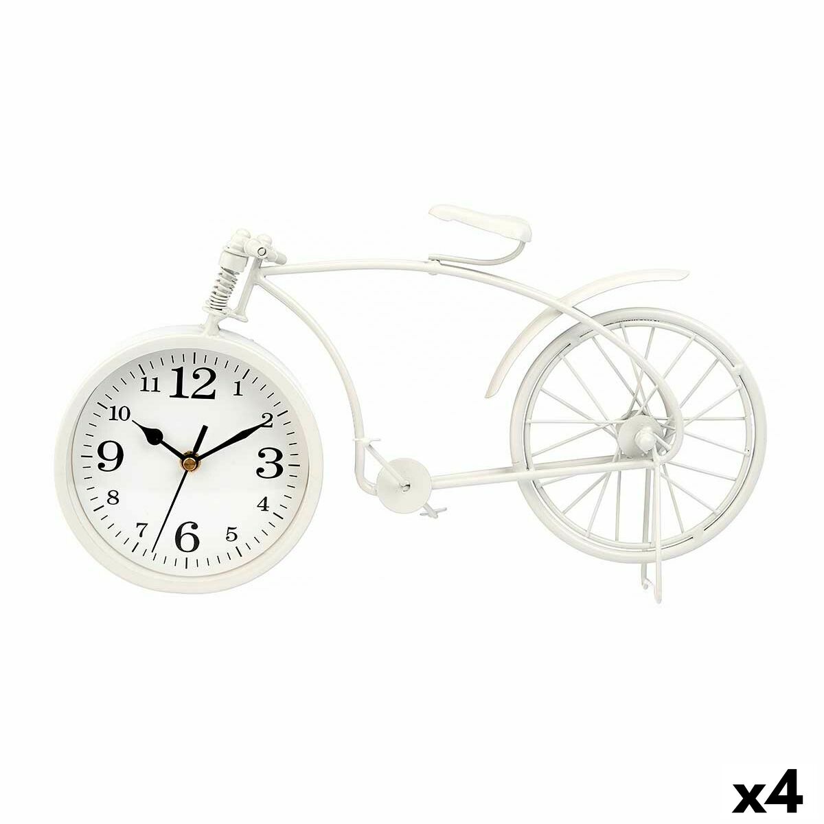 Bordklokke Ποδήλατο Λευκό Μέταλλο 38 x 20 x 4 cm (4 Μονάδες) Bordklokke Ποδήλατο Λευκό Μέταλλο 38 x 20 x 4 cm (4 Μονάδες)