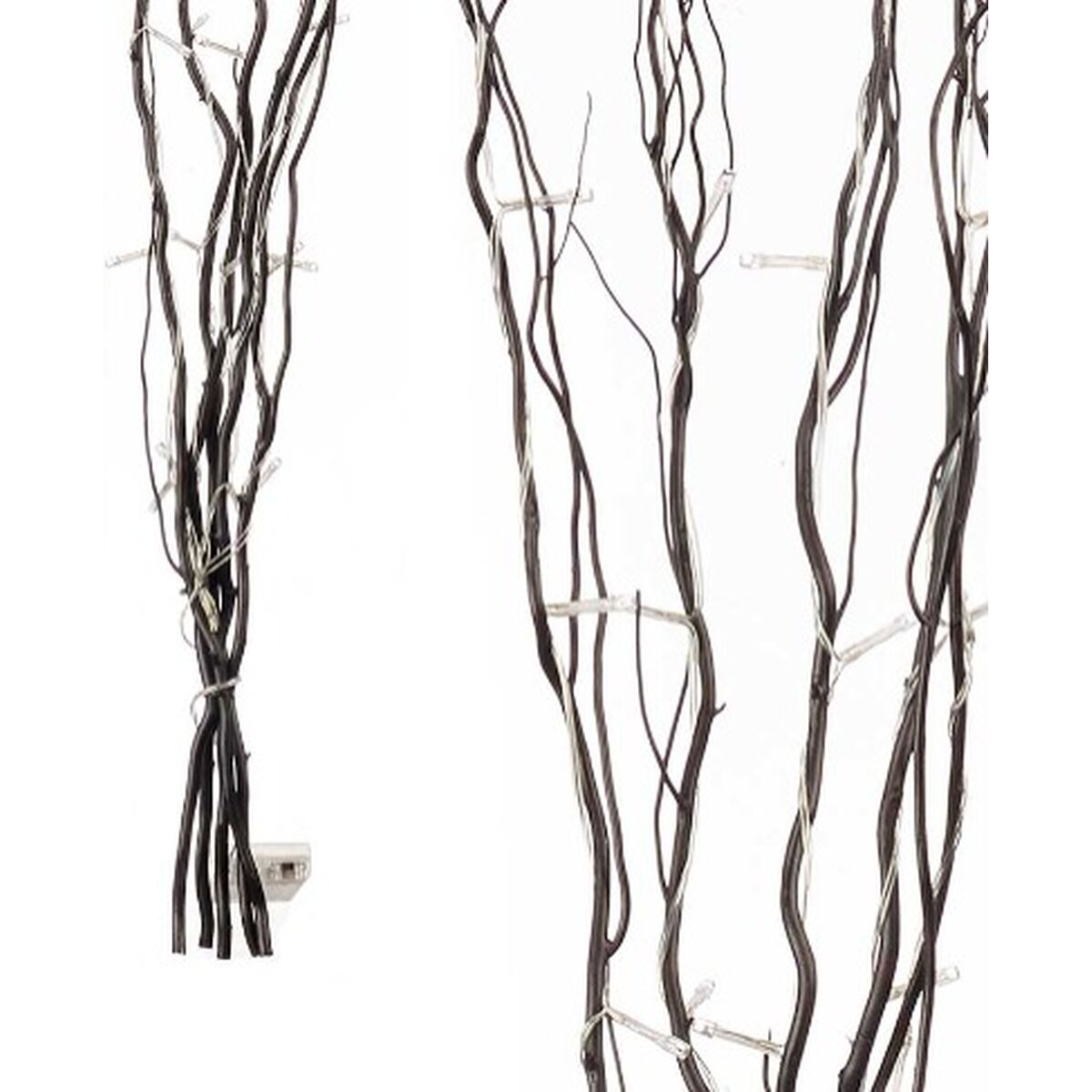 Ανθοδέσμες Gift Decor Μαύρο Ξύλο 20 x 90 x 6 cm Φως LED (12 Μονάδες)