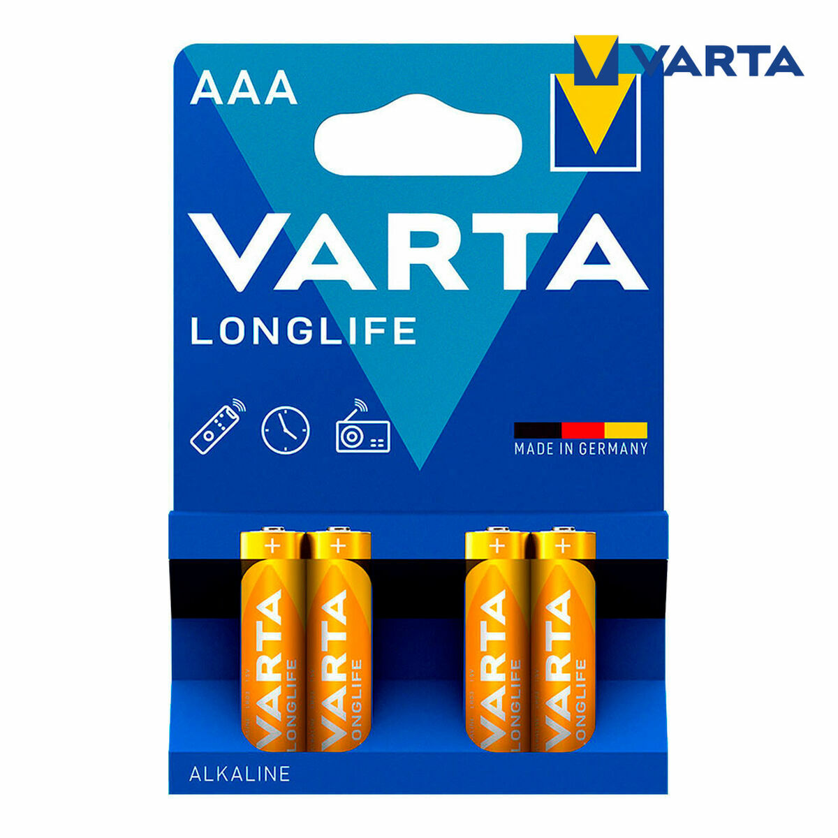 Αλκαλικές Μπαταρίες Varta 4103 1,5 V AAA (4 Μονάδες) Αλκαλικές Μπαταρίες Varta 4103 1,5 V AAA (4 Μονάδες)