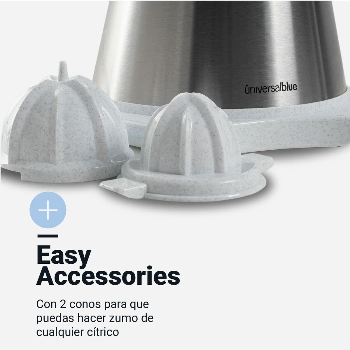 Ηλεκτρικός Αποχυμωτής Universal Blue JUICY Λευκό Χάλυβας 300 W