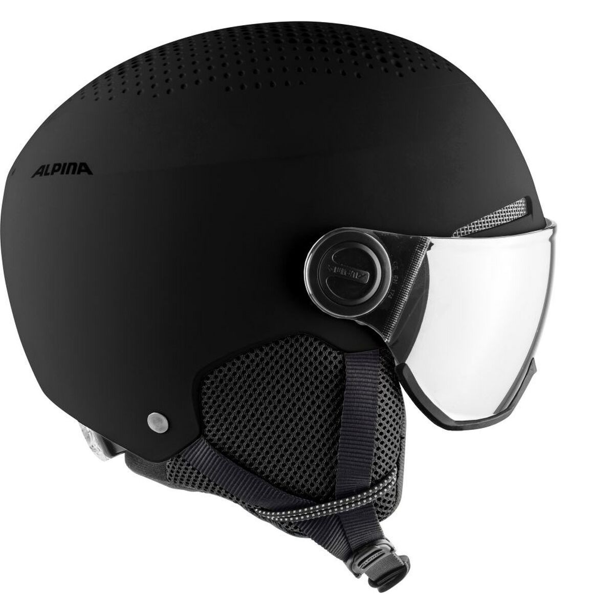 Κράνος για Σκι Alpina Arber Visor Q Lite Μαύρο Μονόχρωμος 54-58 cm Κράνος για Σκι Alpina Arber Visor Q Lite Μαύρο Μονόχρωμος 54-58 cm