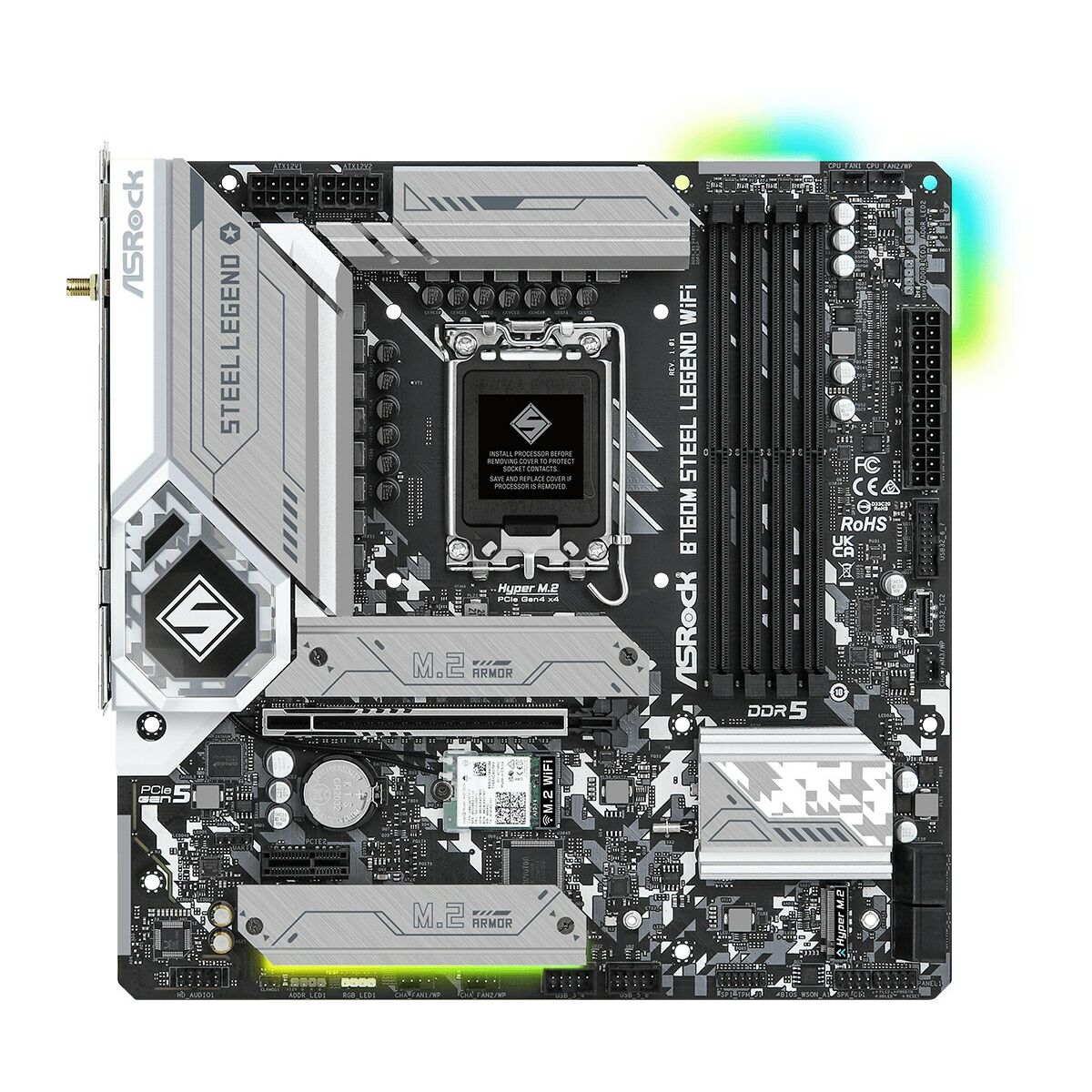Μητρική Κάρτα ASRock B760M Steel Legend WiFi Intel Wi-Fi 6 Intel B760 LGA 1700 Μητρική Κάρτα ASRock B760M Steel Legend WiFi Intel Wi-Fi 6 Intel B760 LGA 1700