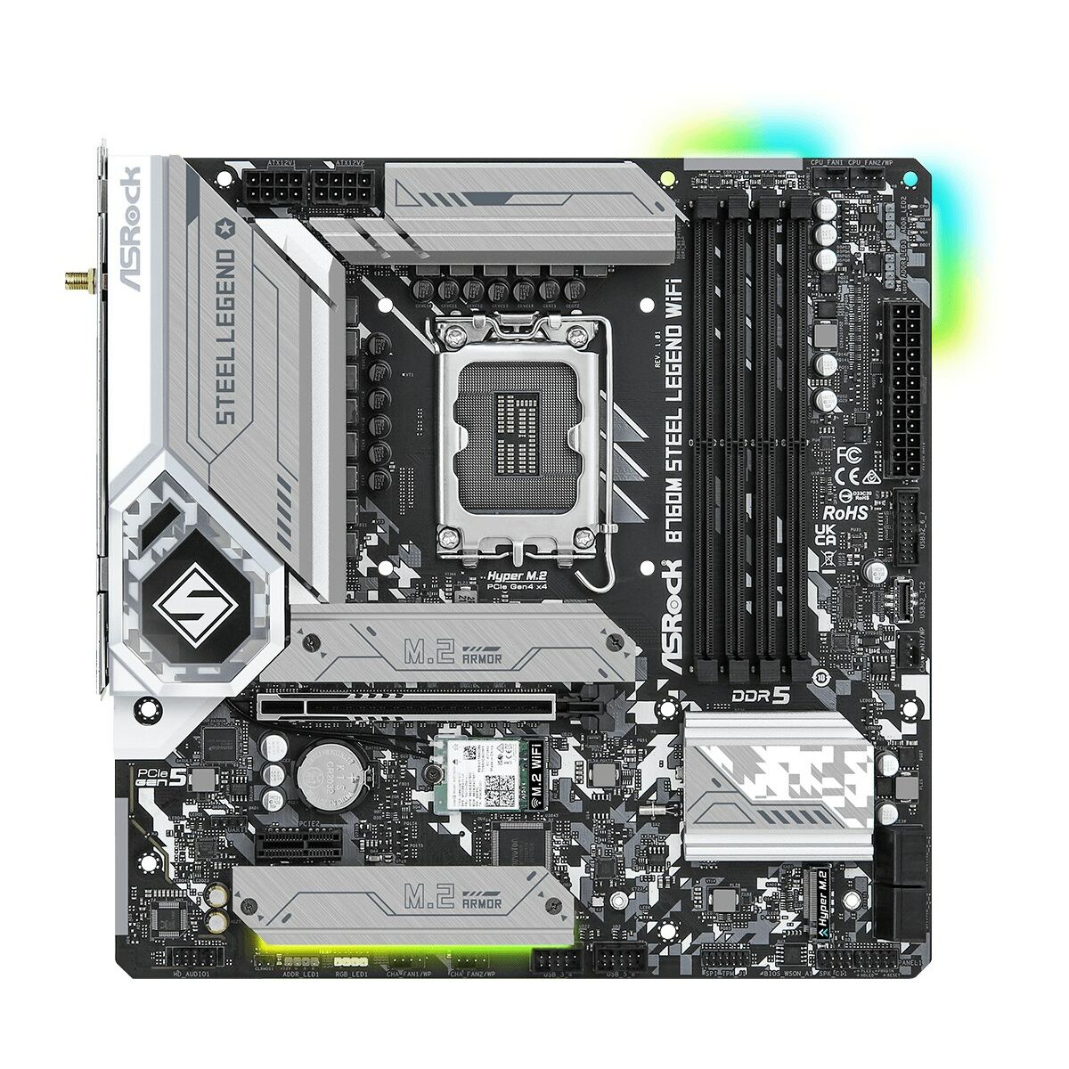 Μητρική Κάρτα ASRock B760M Steel Legend WiFi Intel Wi-Fi 6 Intel B760 LGA 1700 Μητρική Κάρτα ASRock B760M Steel Legend WiFi Intel Wi-Fi 6 Intel B760 LGA 1700