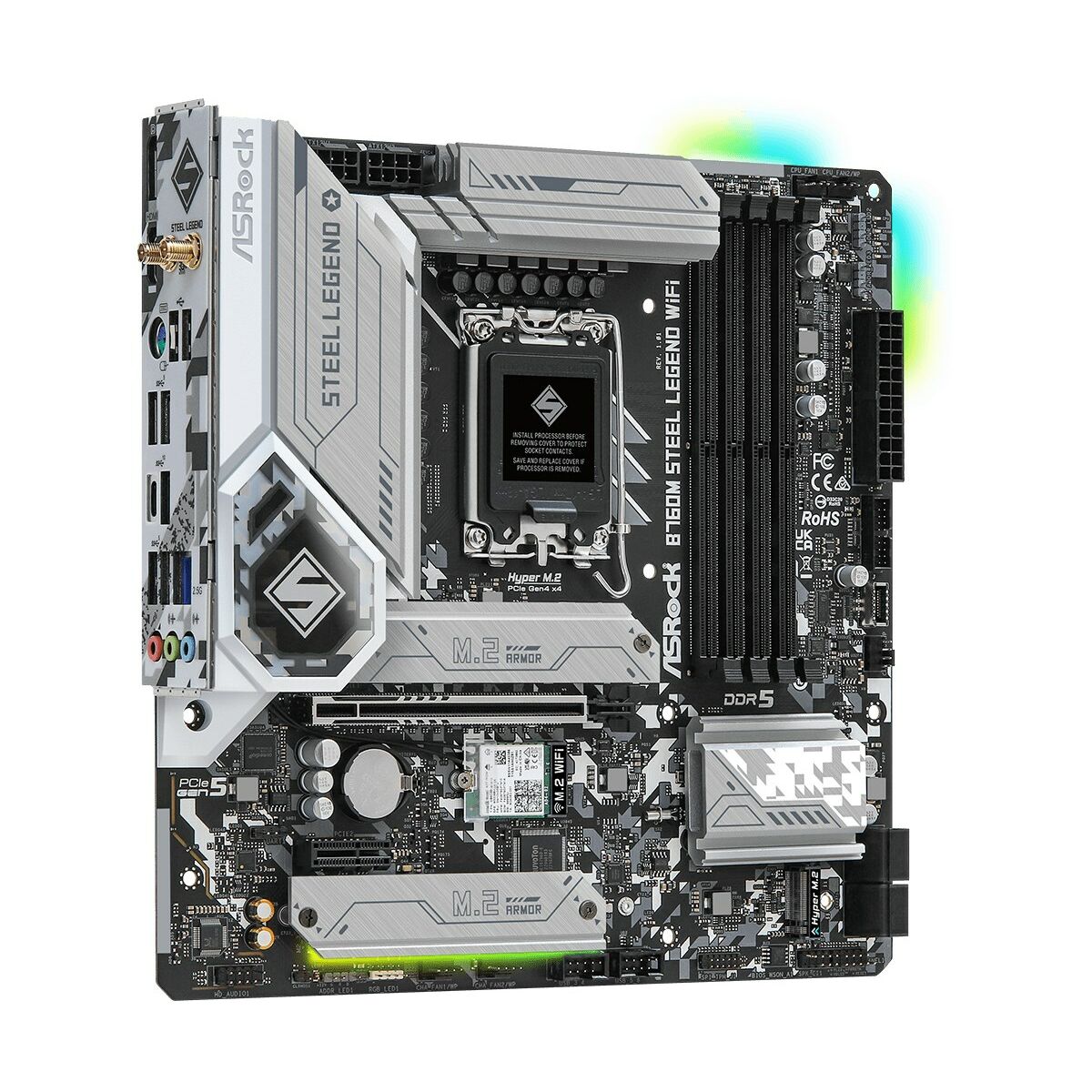 Μητρική Κάρτα ASRock B760M Steel Legend WiFi Intel Wi-Fi 6 Intel B760 LGA 1700 Μητρική Κάρτα ASRock B760M Steel Legend WiFi Intel Wi-Fi 6 Intel B760 LGA 1700