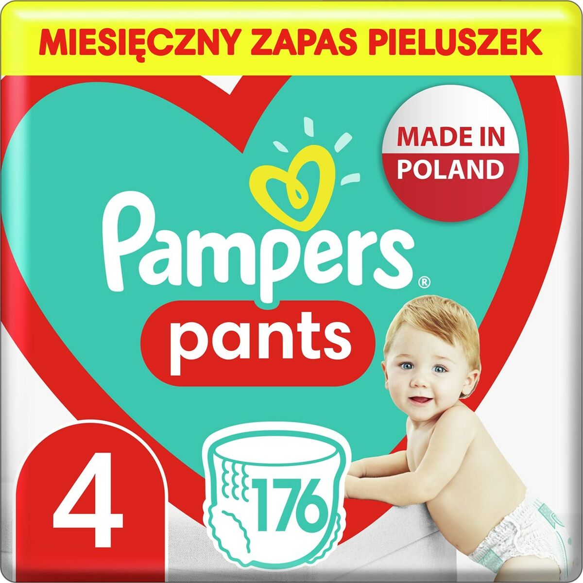 Πανάκια μιας χρήσης Pampers 4 (176 Μονάδες) Πανάκια μιας χρήσης Pampers 4 (176 Μονάδες)