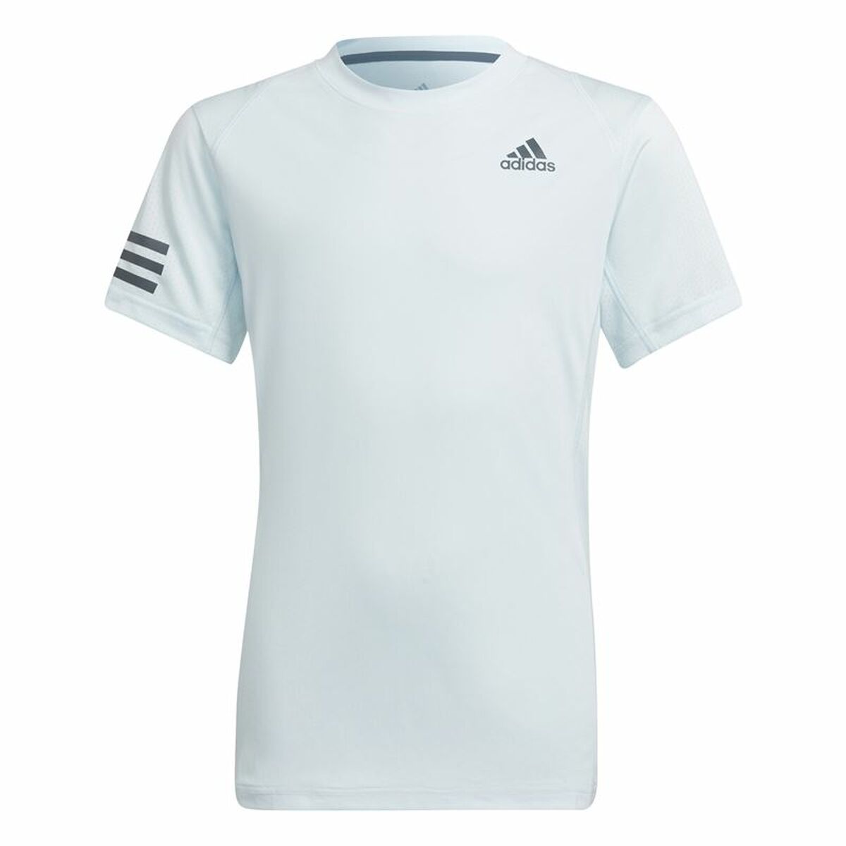Παιδικό Μπλούζα με Κοντό Μανίκι Adidas Club Tennis 3 bandas Λευκό Παιδικό Μπλούζα με Κοντό Μανίκι Adidas Club Tennis 3 bandas Λευκό