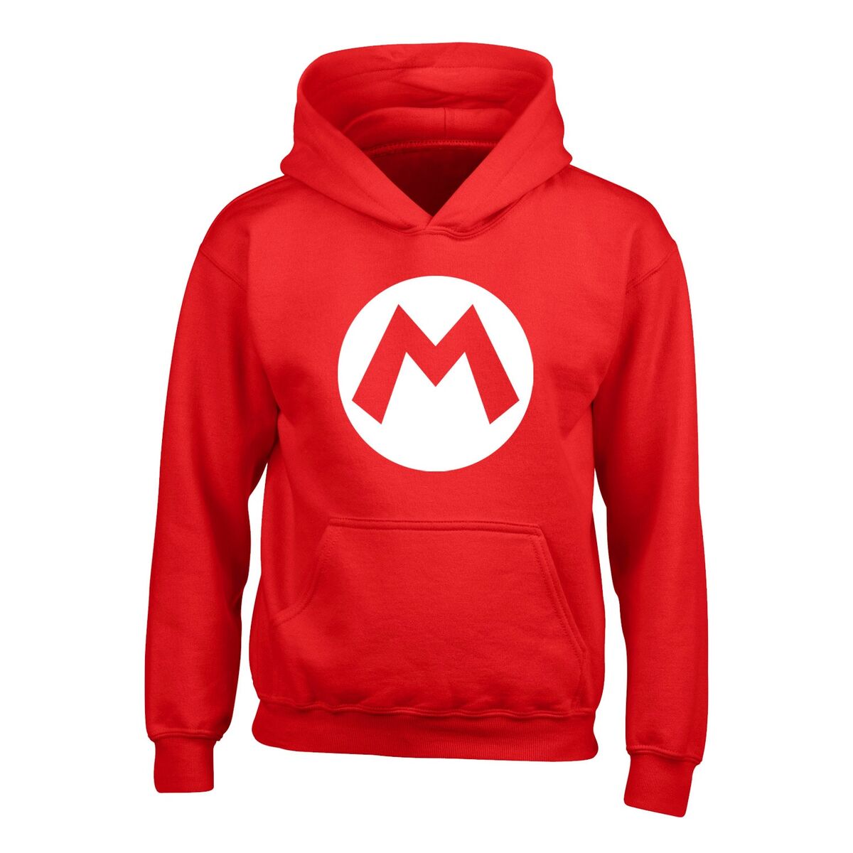Unisex Φούτερ με Κουκούλα Super Mario Badge Κόκκινο Unisex Φούτερ με Κουκούλα Super Mario Badge Κόκκινο