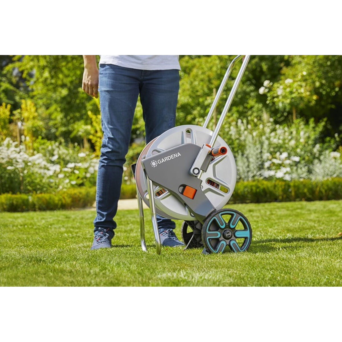 Καρότσι για Λάστιχο Gardena AquaRoll M (Δωρεάν Μεταφορικά)